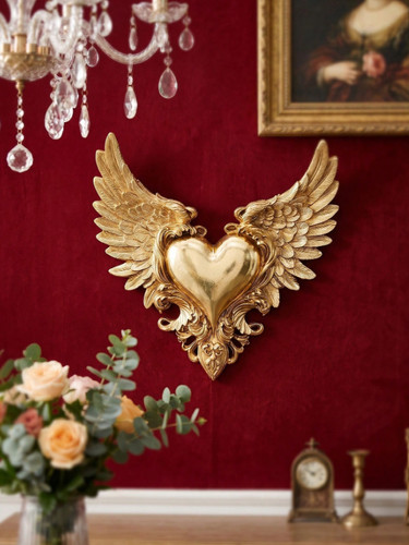 Sacred heart angel wings wall - sacred,